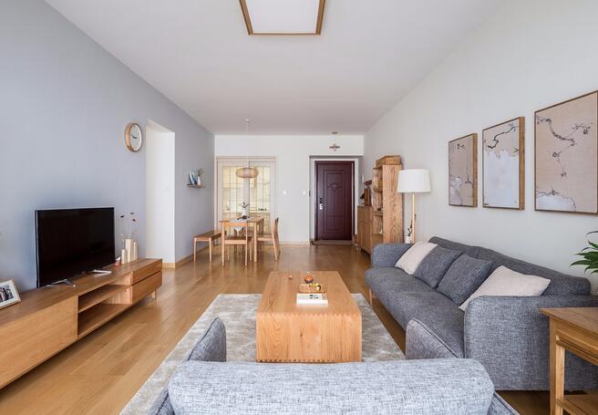 開(kāi)門就是客廳的房子怎么裝修？